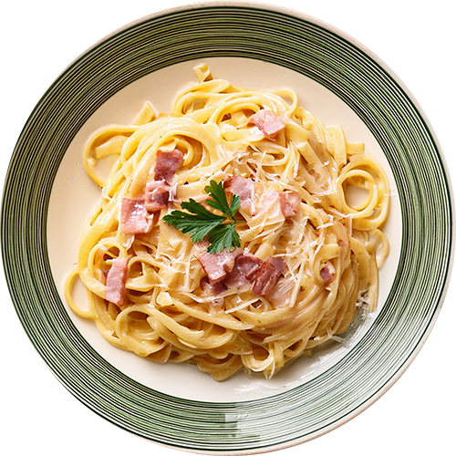Tagliatelles carbonara